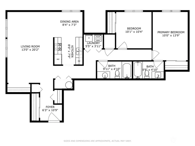 a picture of a bench in a white building