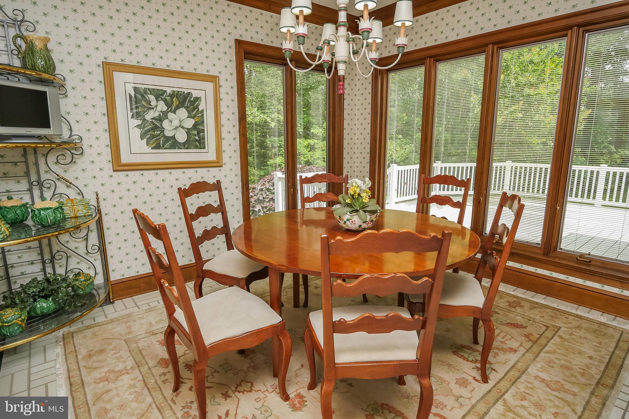 234 Pine Valley Road Dover, DE 19904 - Photo 21 of 48 a dining room with furniture a flat screen tv and a large window