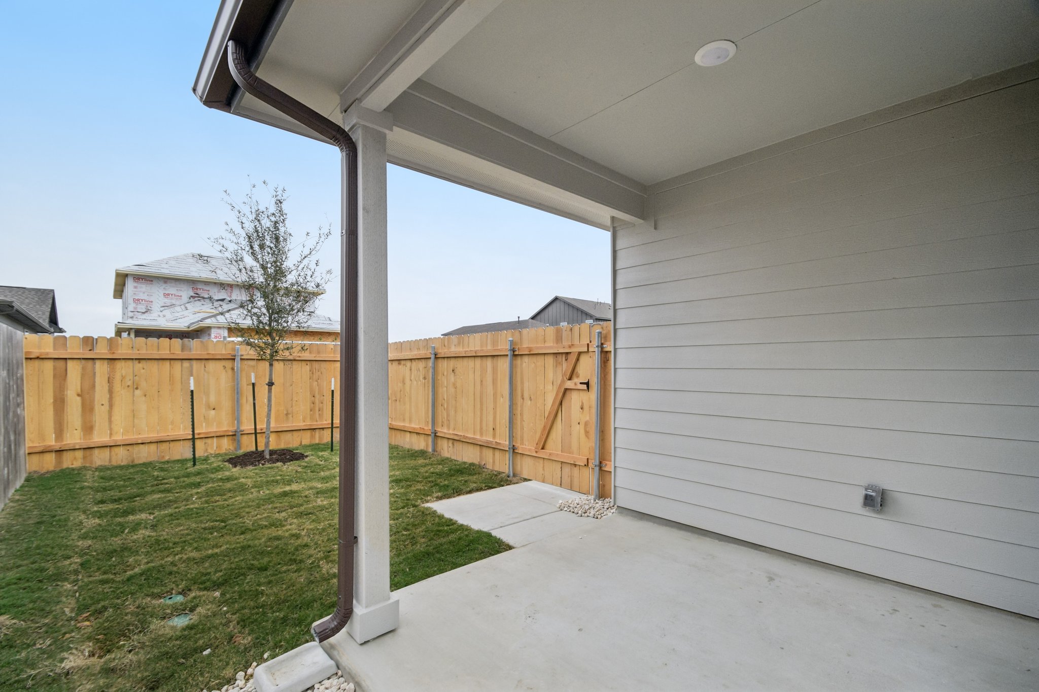 6385 Marsh Lane Buda, TX 78610 - Photo 27 of 35 a view of a back yard from a balcony