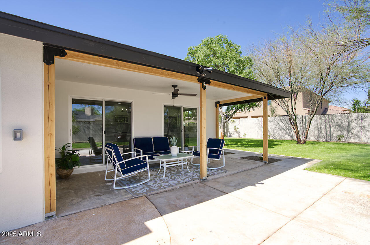 1561 North 26th Street Mesa, AZ 85213 - Photo 31 of 35 a building outdoor space with patio furniture and garden