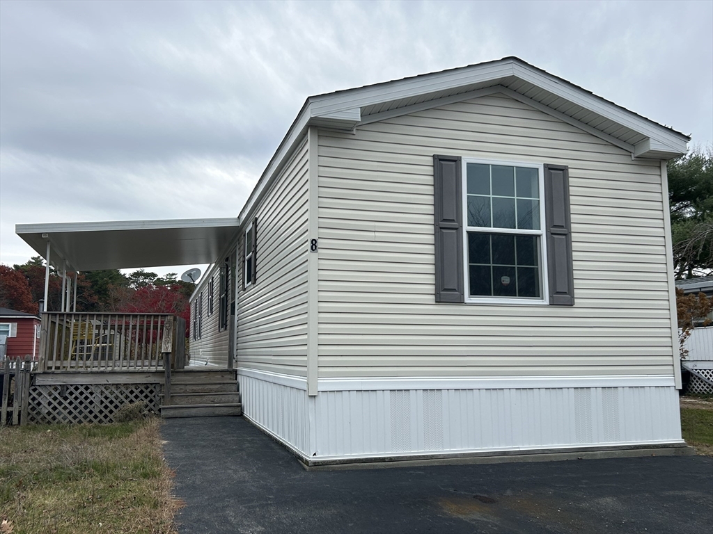 a front view of a house with entryway