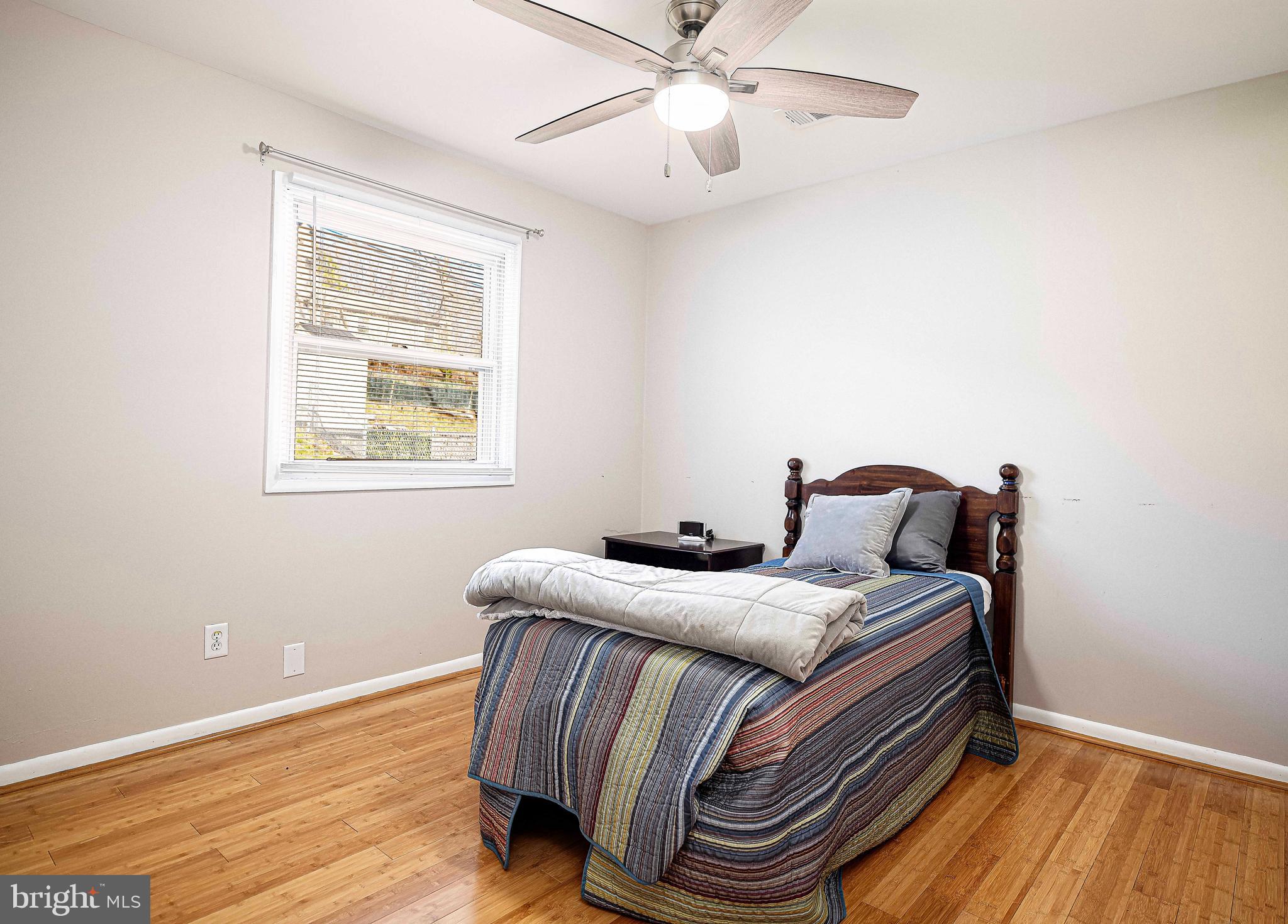 807 Ferguson Road Joppa, MD 21085 - Photo 29 of 44 Bedroom 2 - hardwood floors & ceiling fan