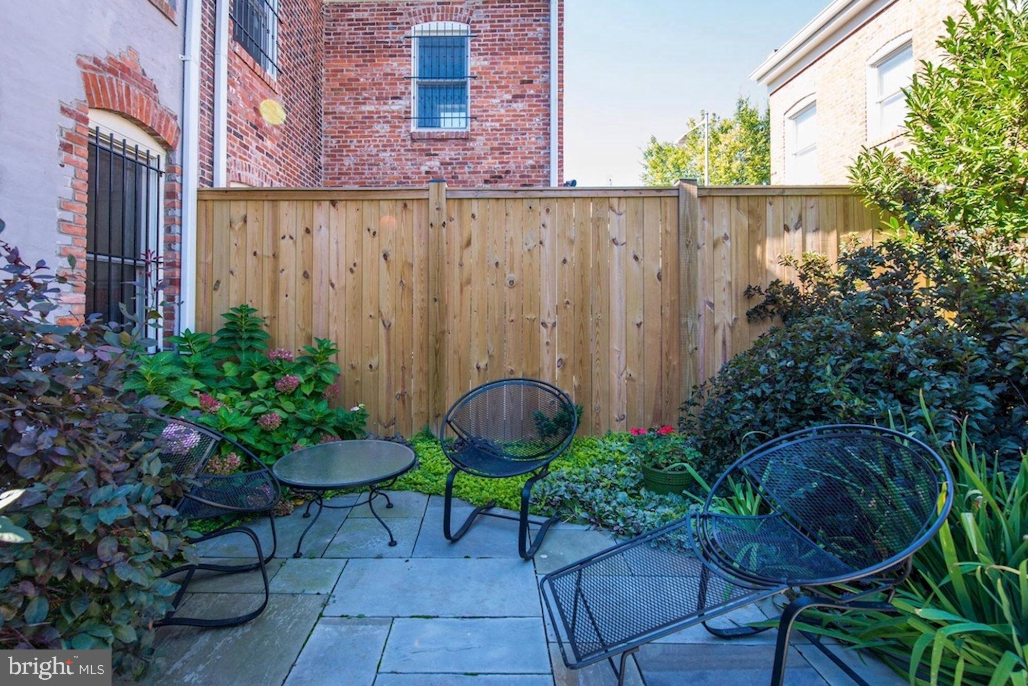 402 K Street Northeast Washington, DC 20002 - Photo 20 of 23 Large stone patio, real outdoor space!