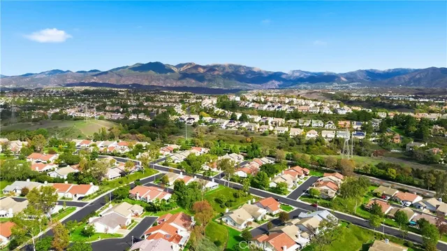 a view of city and mountain