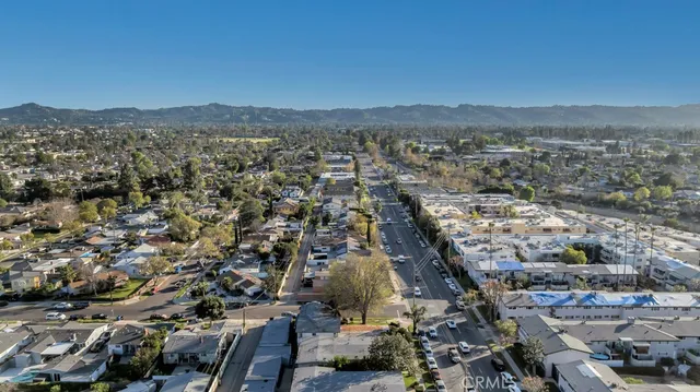 a view of city and mountain