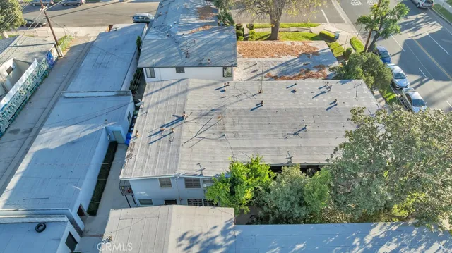 a view of balcony with wooden floor
