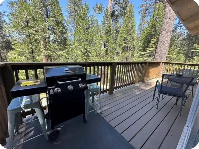 a view of a balcony with chairs