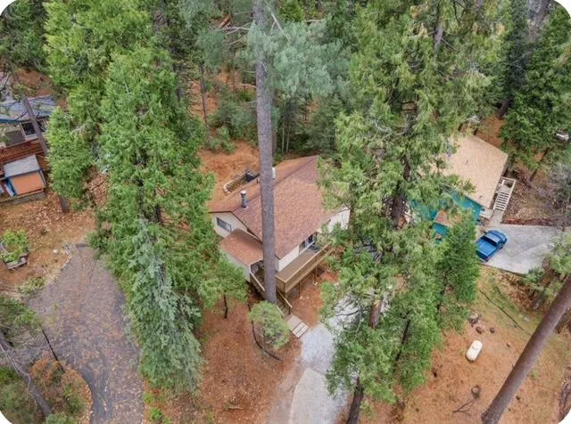 a view of a outdoor space with trees