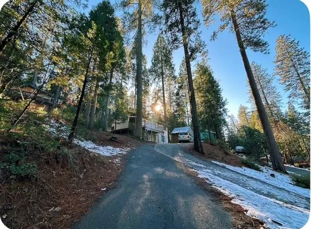 a view of a lake and mountain view