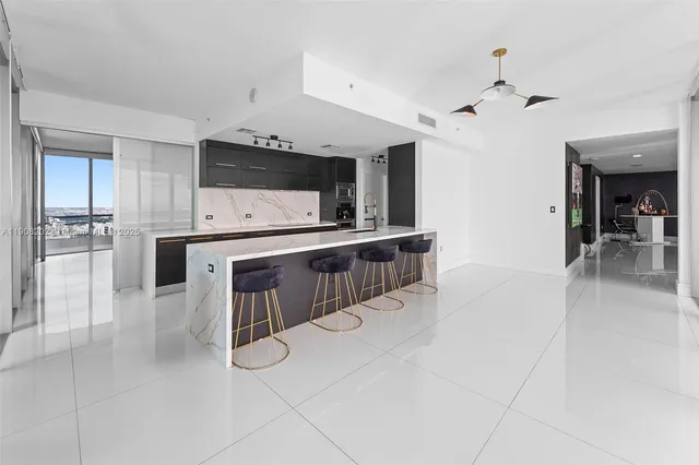 a view of balcony with furniture