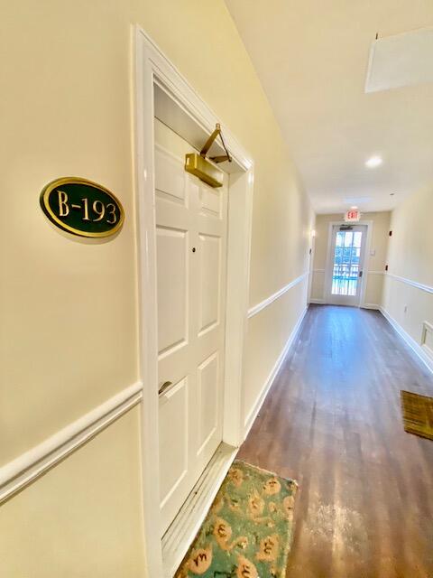 10343 East County Highway 30A, Unit B193 Inlet Beach, FL 32413 - Photo 15 of 22 a view of a hallway to a house and wooden floor
