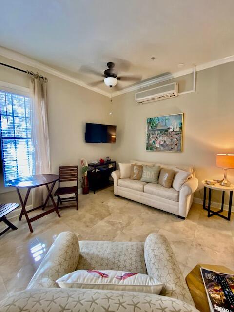 10343 East County Highway 30A, Unit B193 Inlet Beach, FL 32413 - Photo 5 of 22 a living room with furniture and a flat screen tv