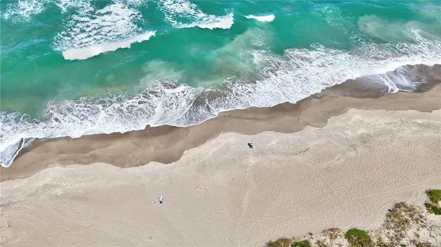 a outdoor view with a sitting space