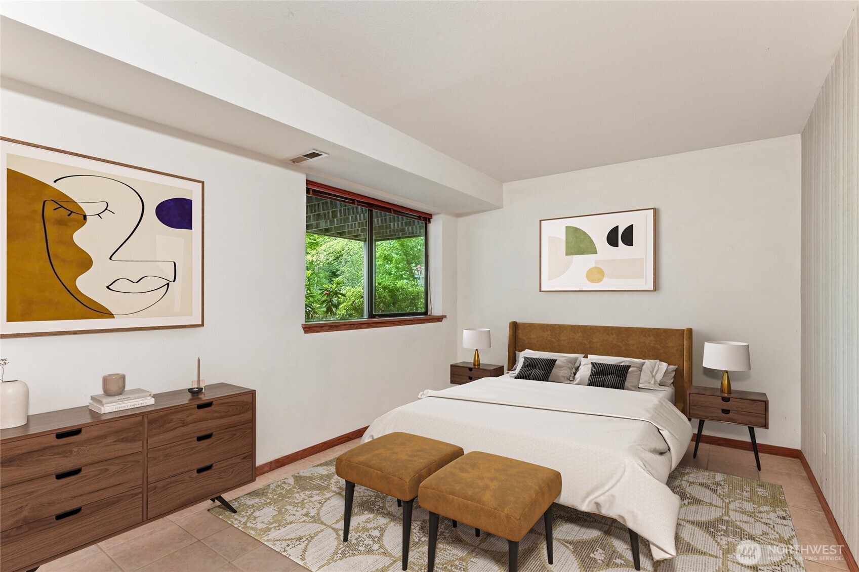 5019 East Mercer Way Mercer Island, WA 98040 - Photo 20 of 31 a bedroom with a bed and a dresser