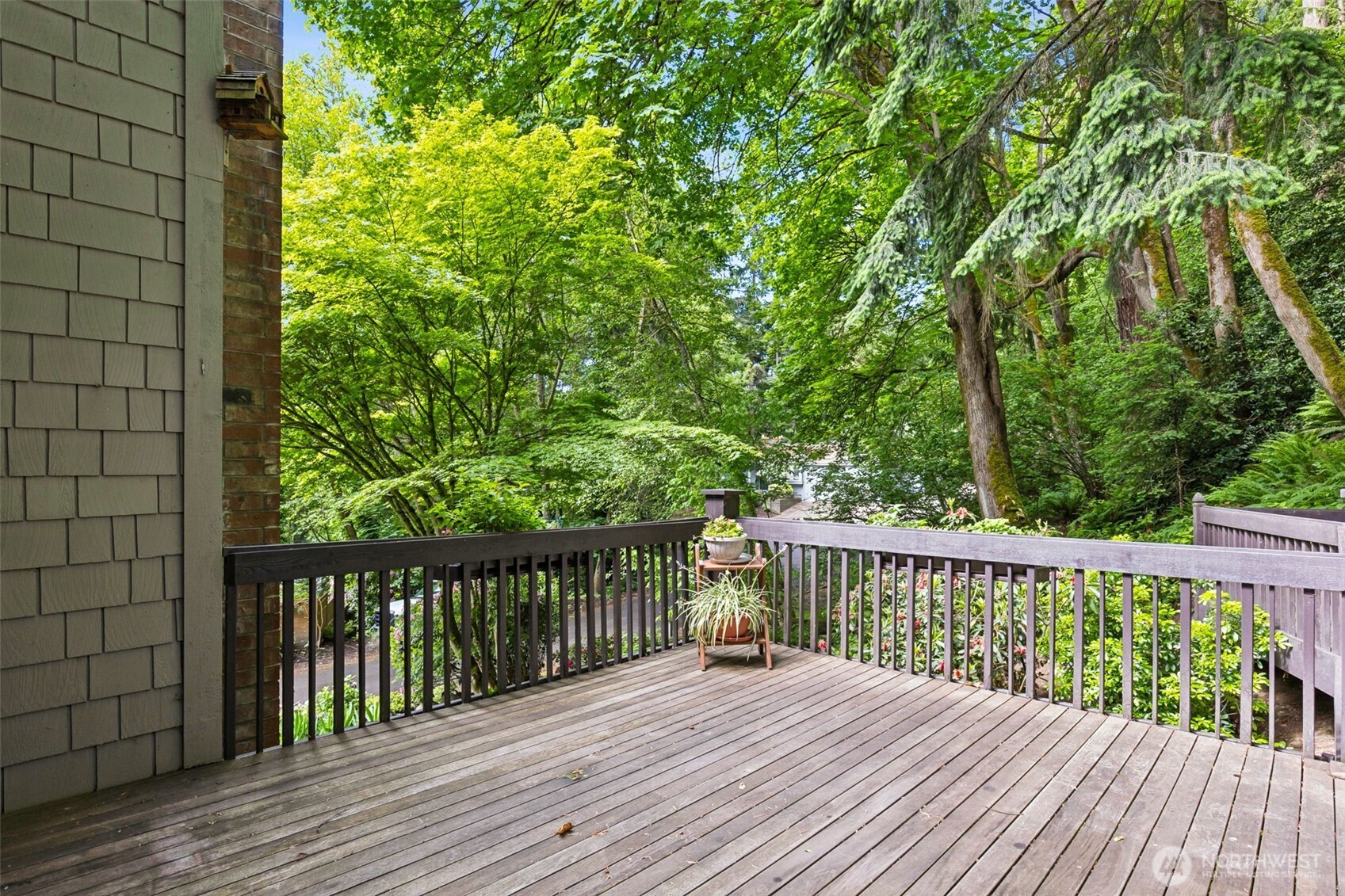 5019 East Mercer Way Mercer Island, WA 98040 - Photo 28 of 31 a view of balcony with wooden floor