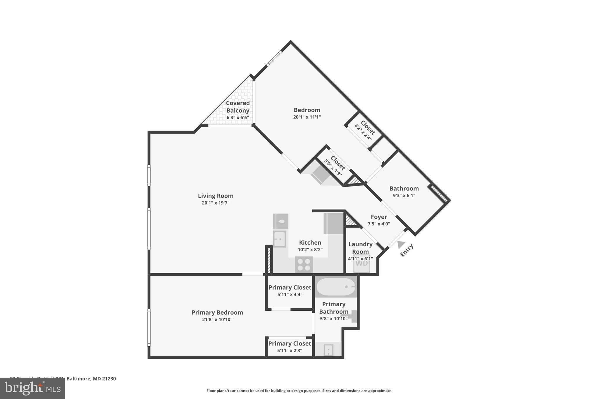 23 Pierside Drive, Unit 118 Baltimore, MD 21230 - Photo 32 of 32 a picture of a floor plan