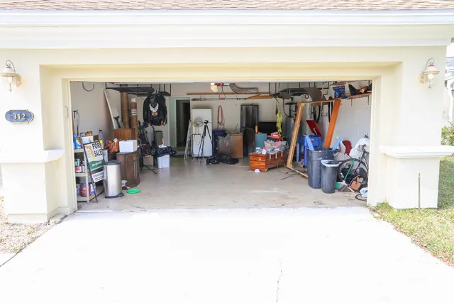 a view of a living room with clothes