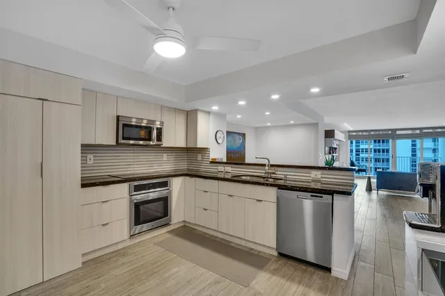 a view of city and ocean