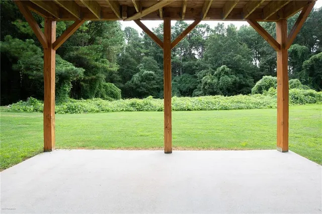 a view of outdoor space and yard