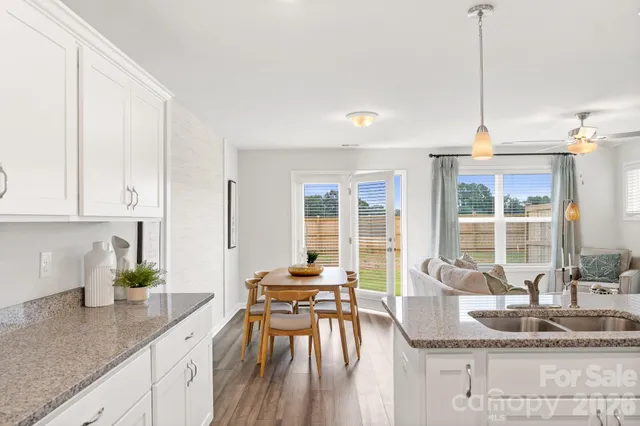 a kitchen with granite countertop lots of counter top space