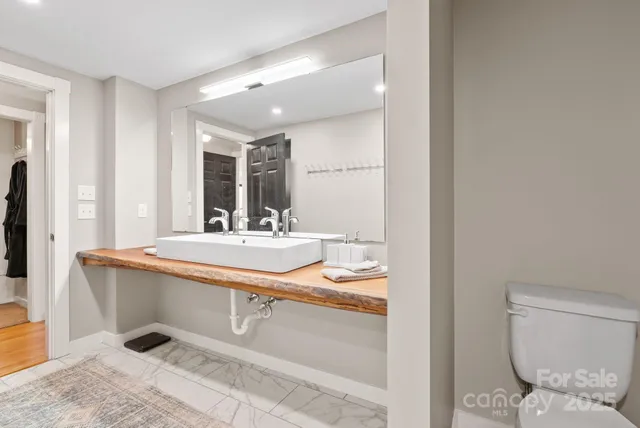 a bathroom with a sink and a toilet