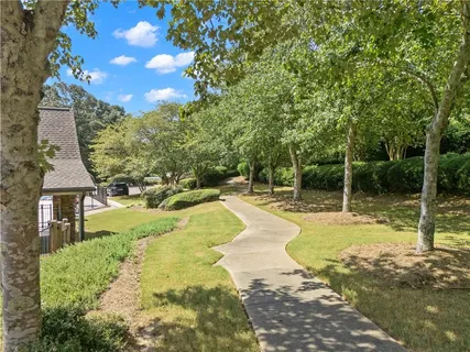 a view of a building with outdoor space