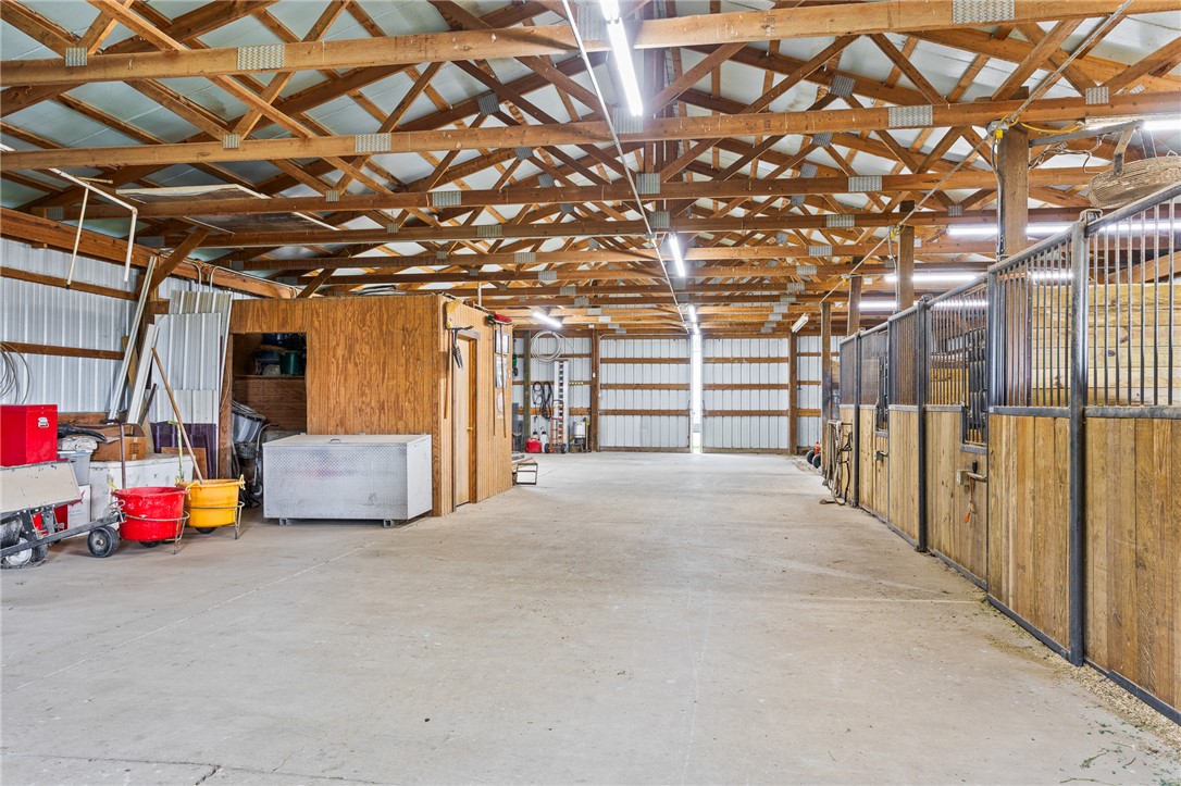 4222 Ramsey Road Springfield, OH 45502 - Photo 68 of 79 This spacious barn offers ample room and well-maintained stalls, perfect for equestrian enthusiasts.