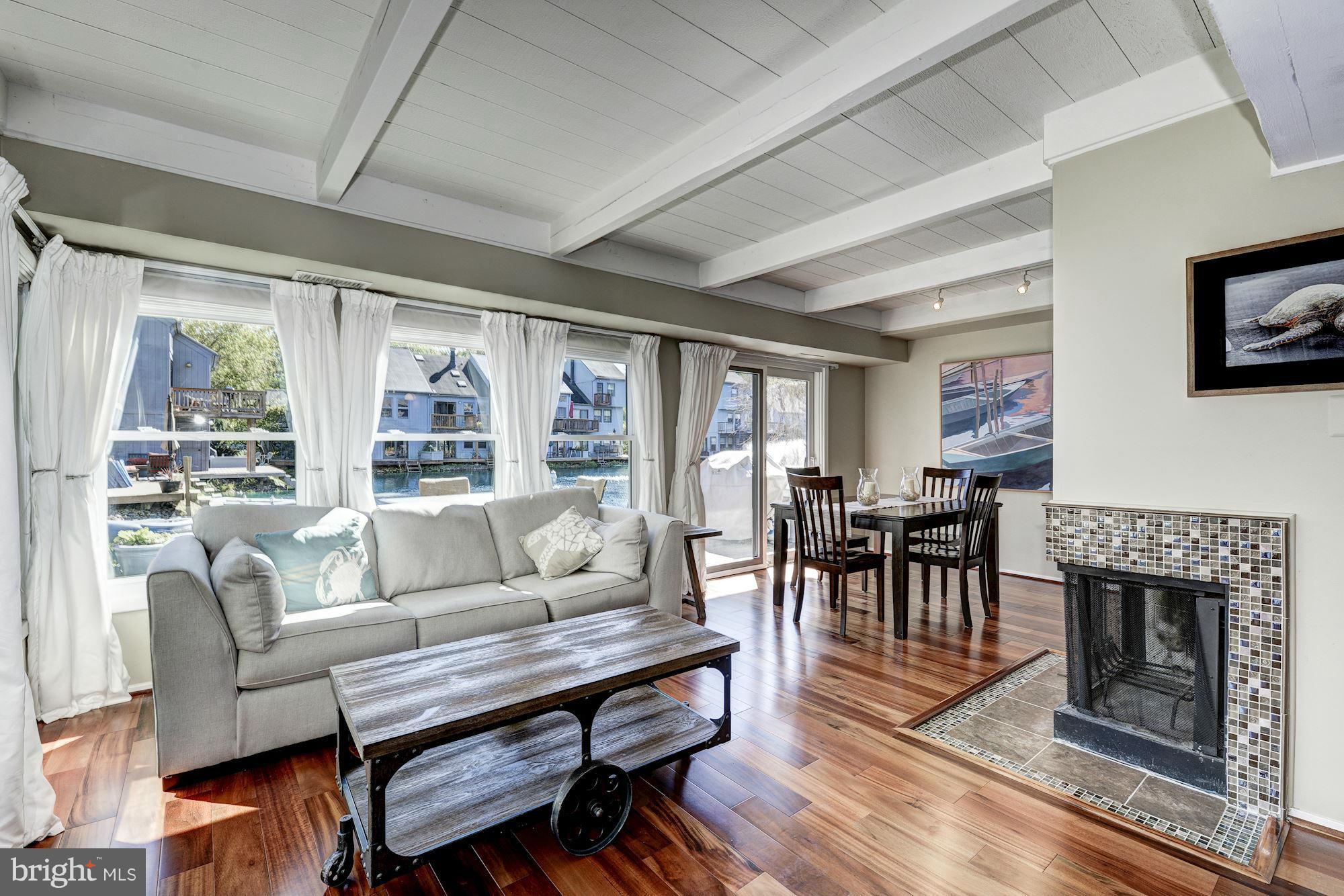 11141 Timberhead Court Reston, VA 20191 - Photo 13 of 30 Living Room with woodburning fireplace