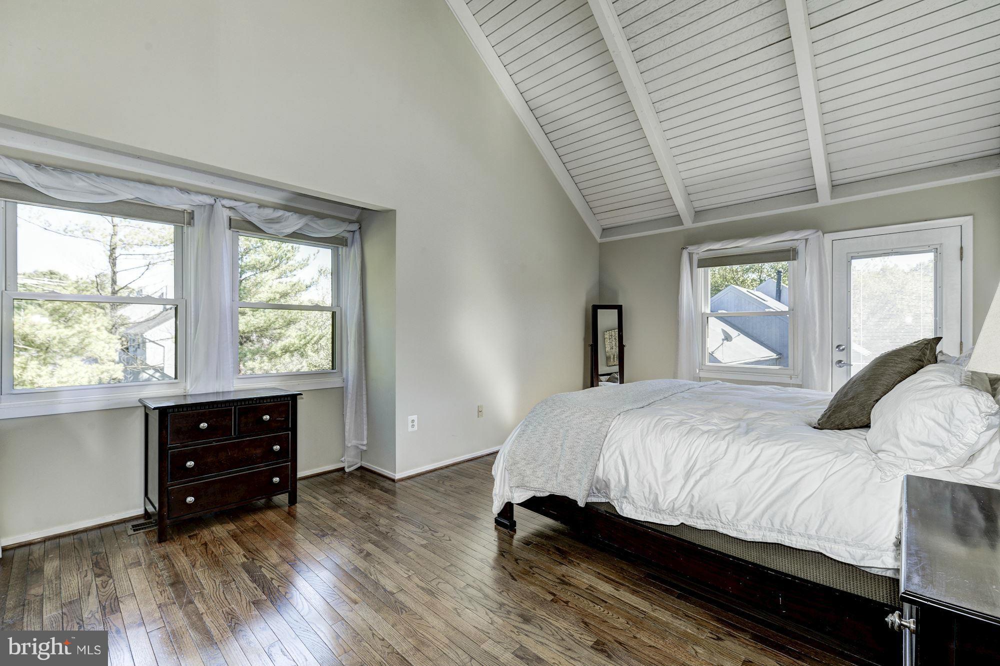 11141 Timberhead Court Reston, VA 20191 - Photo 21 of 30 Master BR with shiplap vaulted ceiling