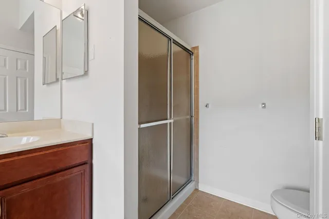 a view of small space with racks on the wall