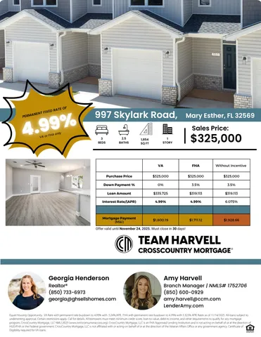 $325,000 | 1009 Skylark Road, Mary Esther, FL 32569