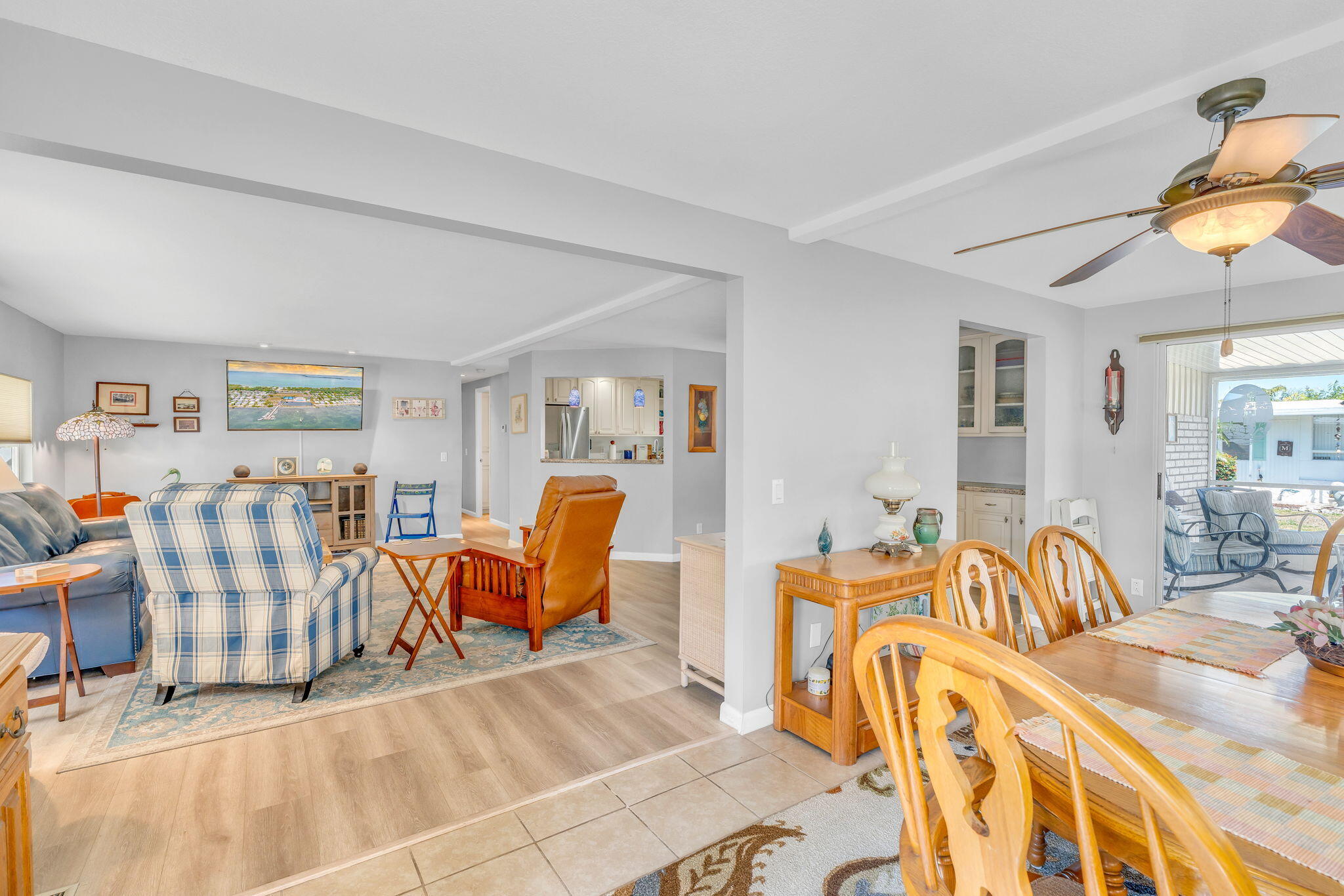 902 South Ruby Drive Key Largo, FL 33037 - Photo 40 of 44 Dining/ Florida room to living room