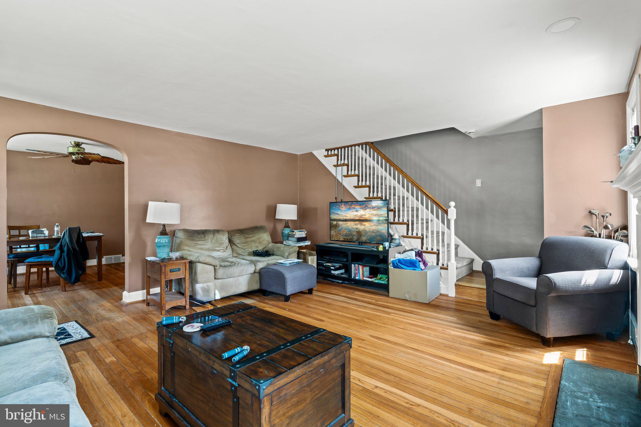 827 Dover Road Wynnewood, PA 19096 - Photo 8 of 23 a living room with furniture and a fireplace