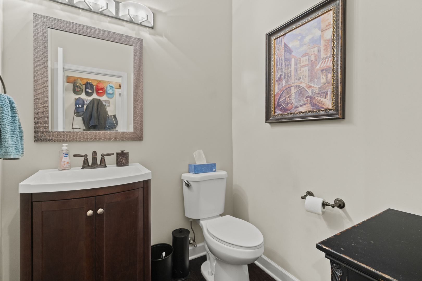 15711 Mueller Way Lockport, IL 60441 - Photo 12 of 37 a bathroom with a toilet a sink and a mirror