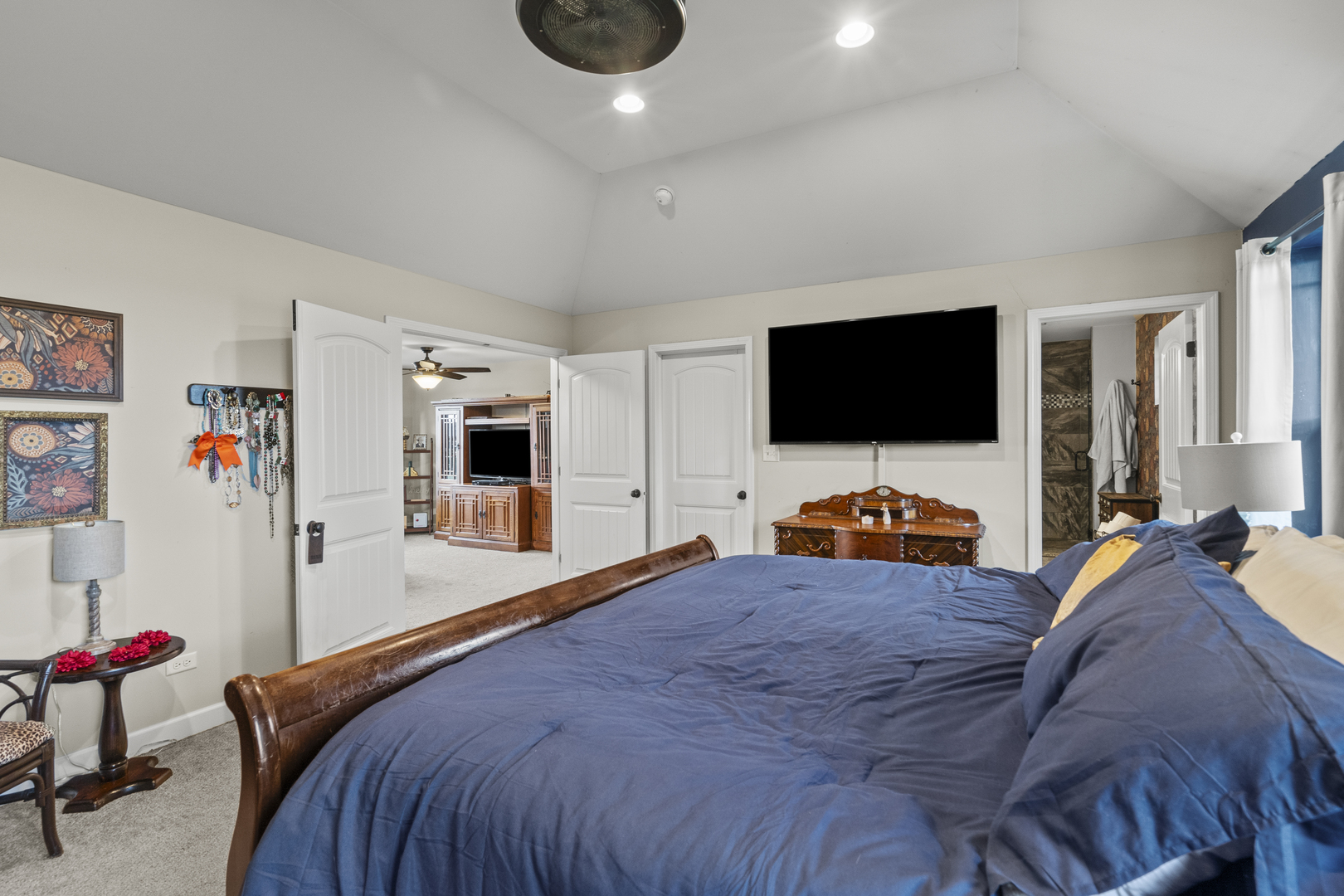 15711 Mueller Way Lockport, IL 60441 - Photo 18 of 37 a bedroom with a bed and a flat screen tv