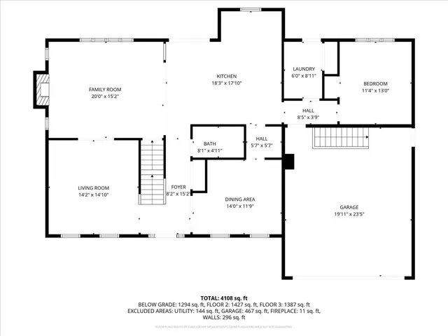 a picture of a wall with a white building