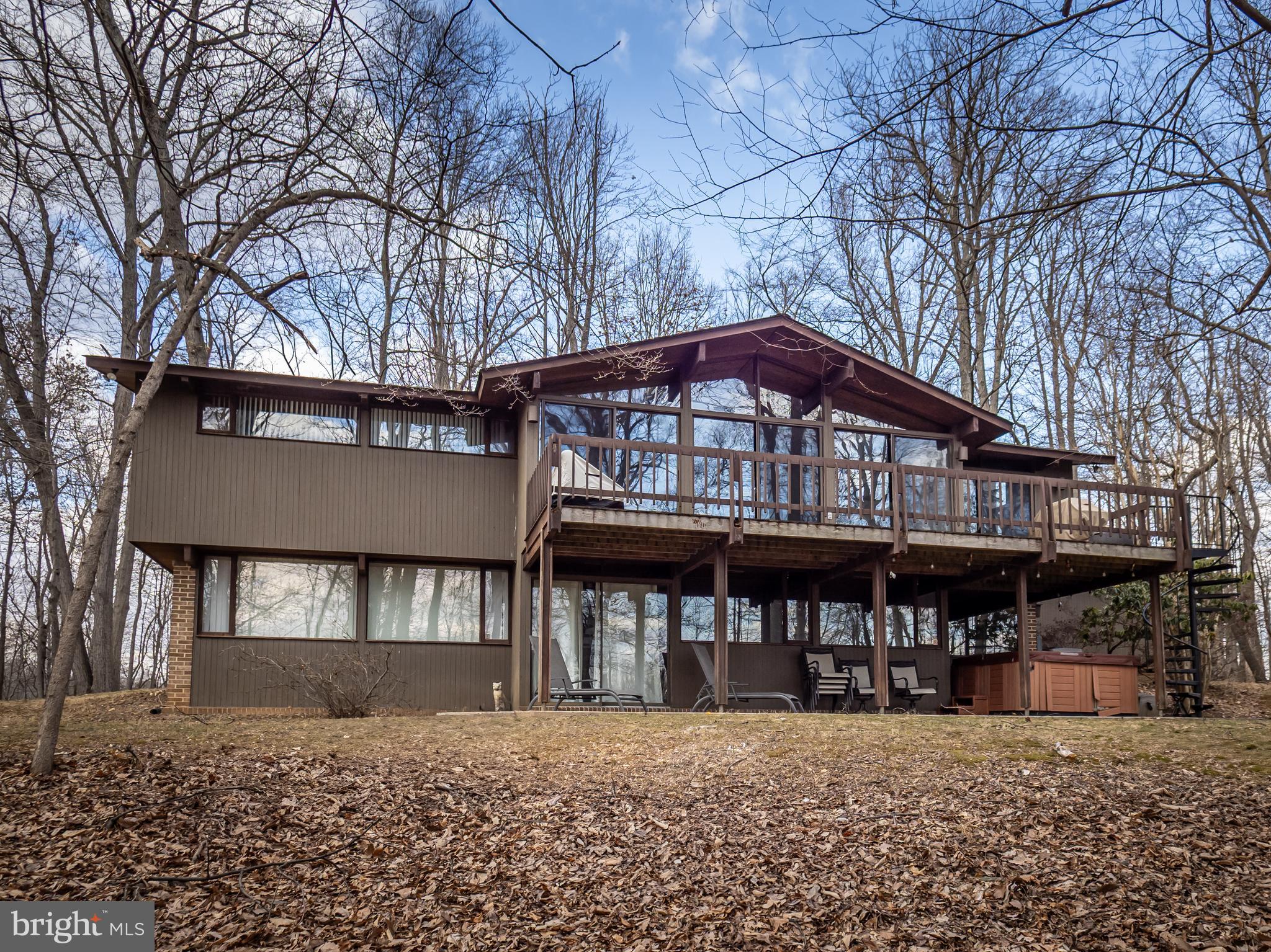 a front view of a house with balcony