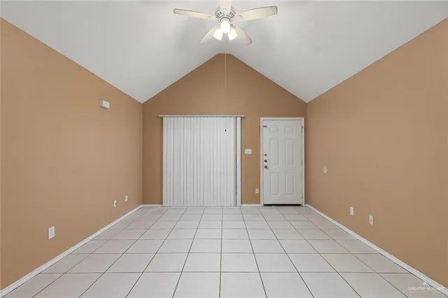 a view of an empty room