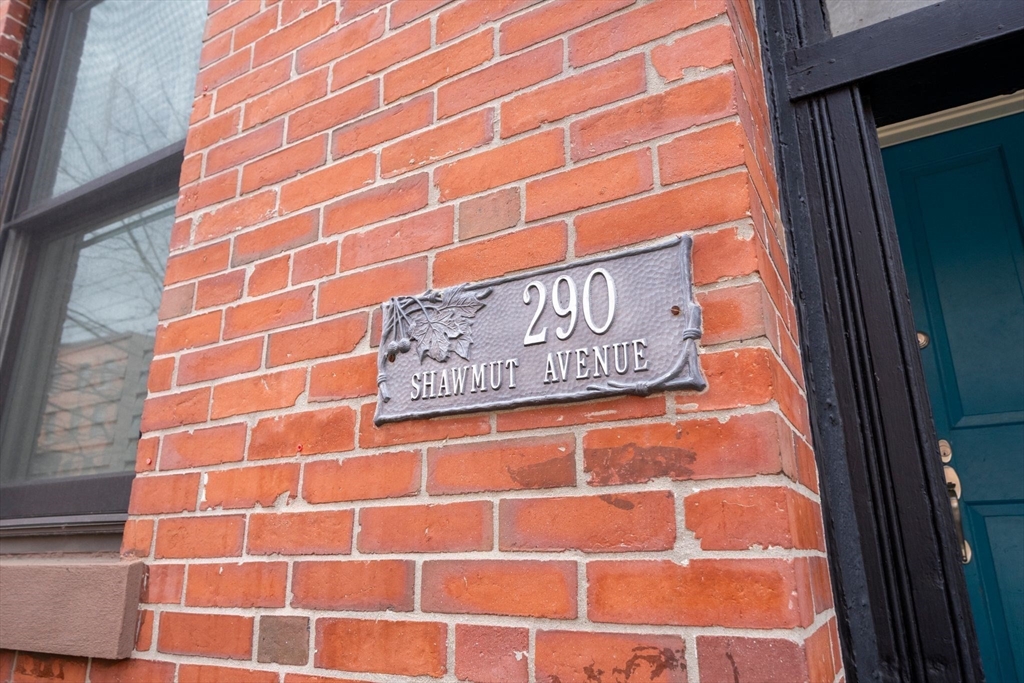 290 Shawmut Avenue, Unit 4 Boston, MA 02118 - Photo 26 of 28 a sign on the wall of a building