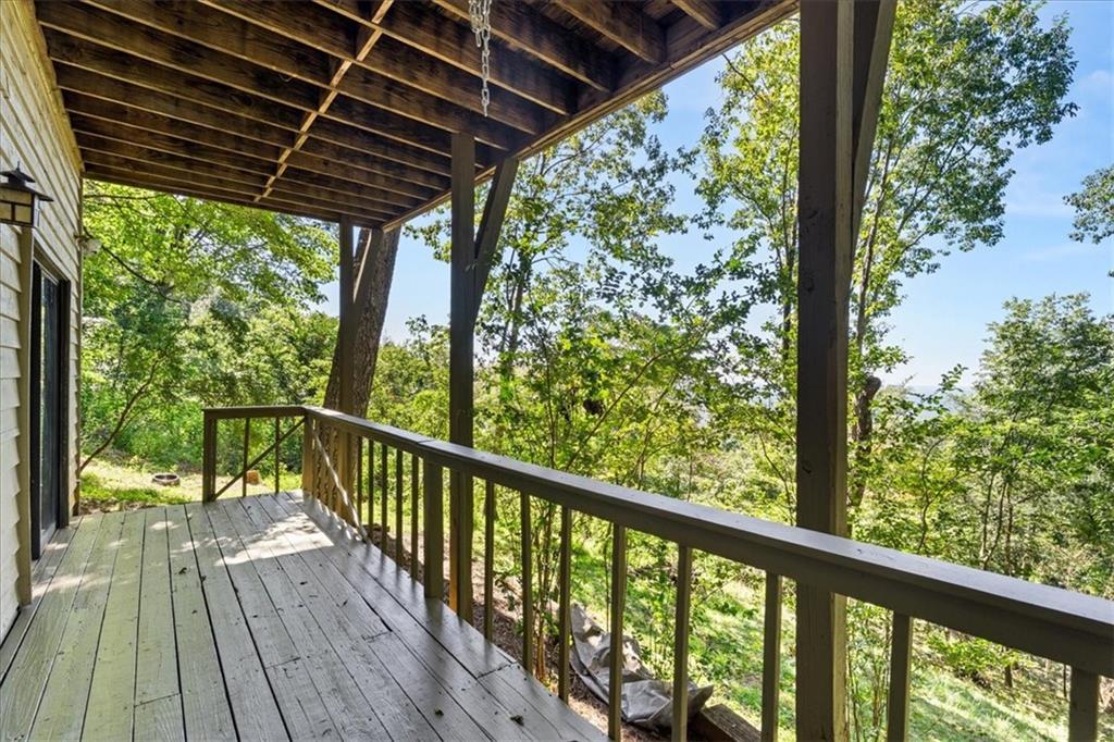157 Sunrise Terrace Jasper, GA 30143 - Photo 34 of 54 a view of balcony with wooden floor