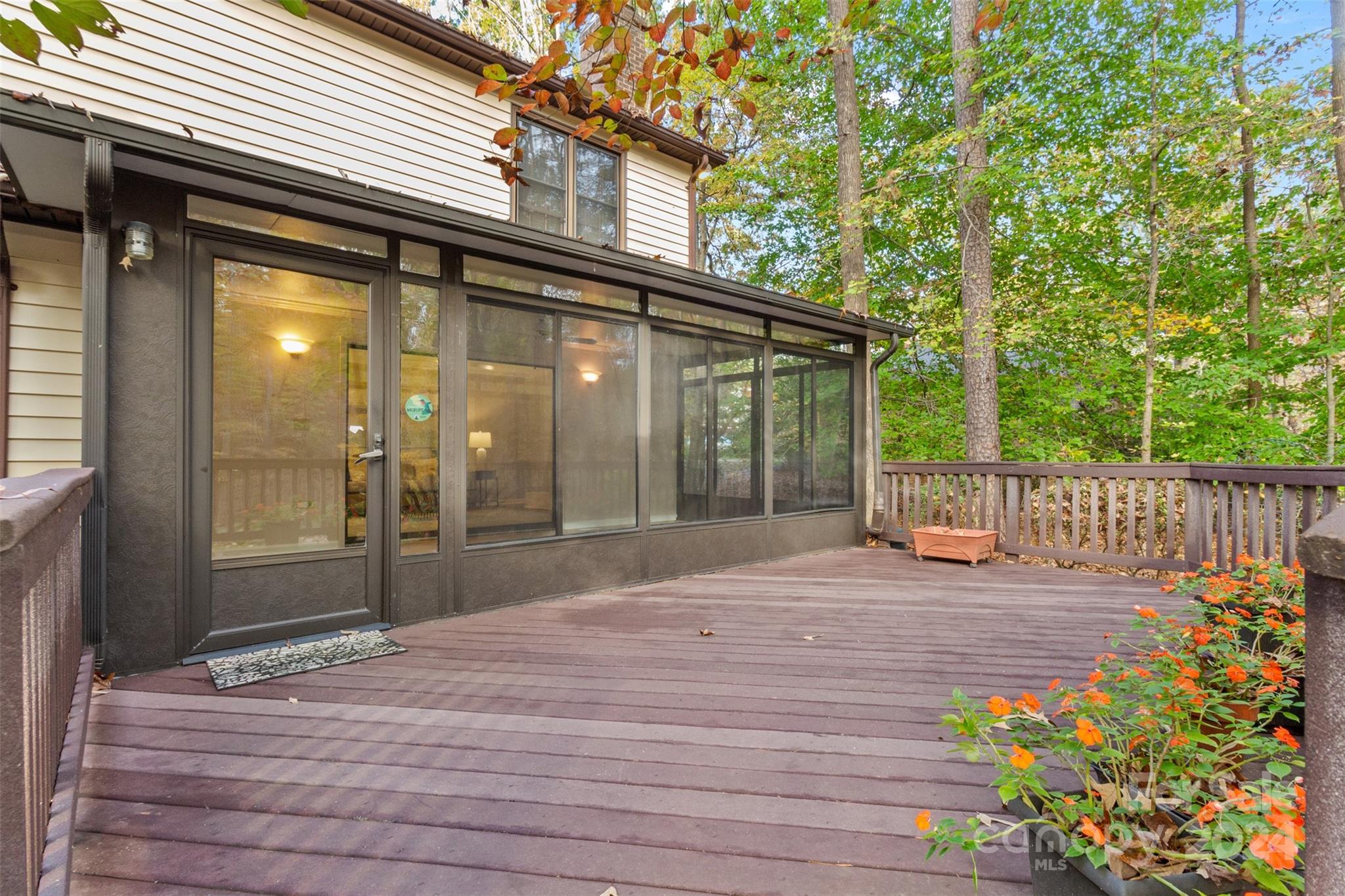 348 Beverly Circle Charlotte, NC 28270 - Photo 31 of 45 a balcony view with a garden space