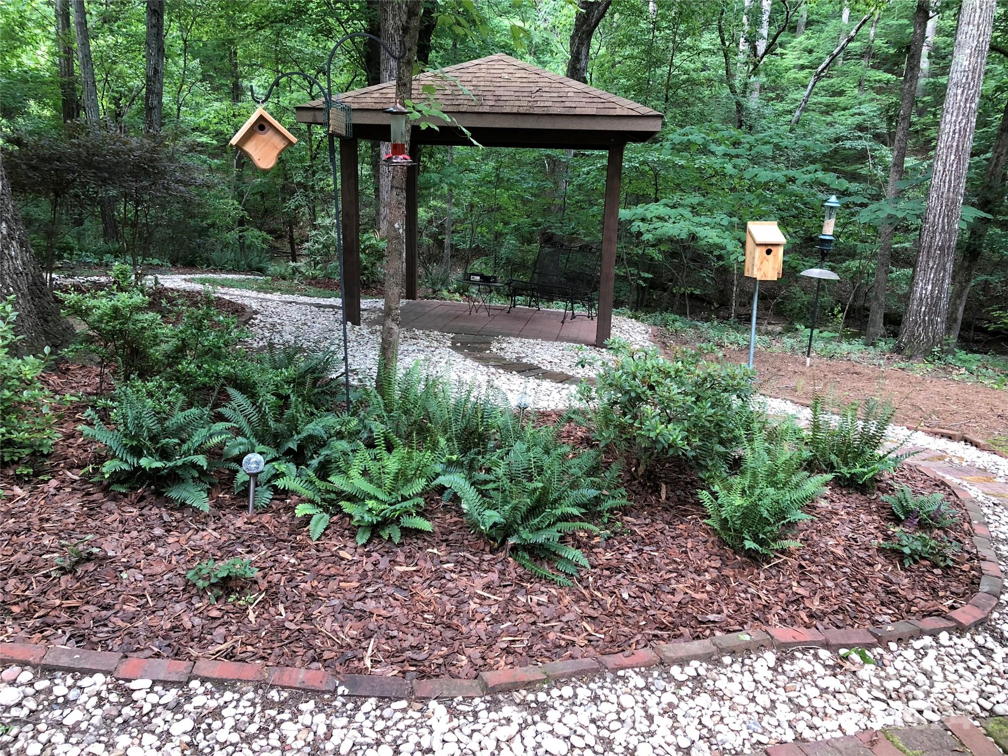 348 Beverly Circle Charlotte, NC 28270 - Photo 43 of 45 a backyard view with a seating space