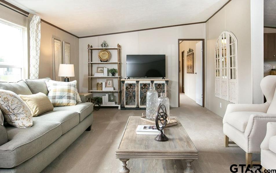 357 Oilfield Road Texarkana, TX 75501 - Photo 3 of 20 a living room with furniture and a flat screen tv