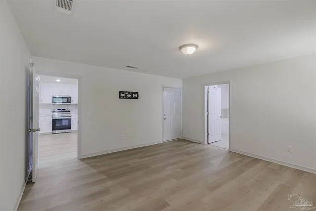 a view of an empty room