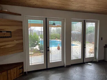 a front view of a house