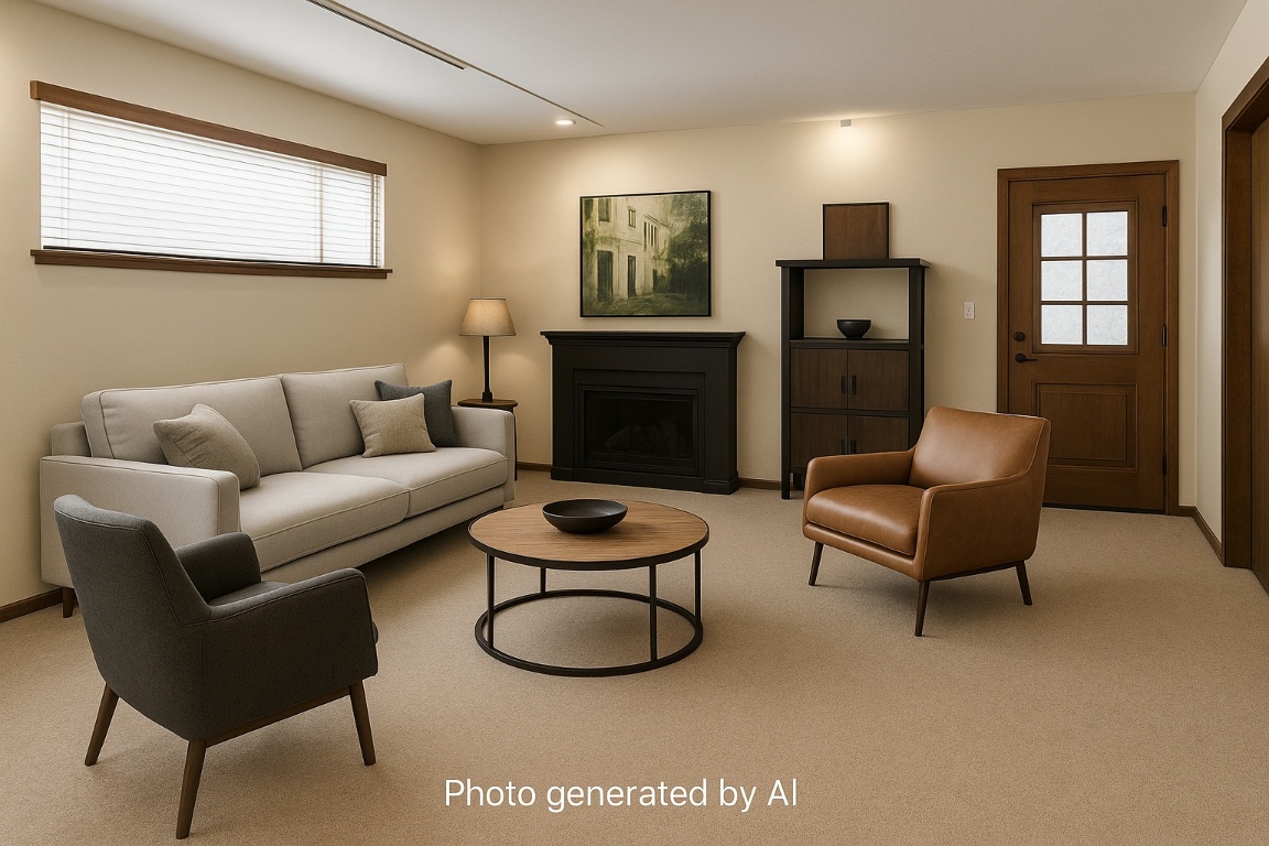 1205 Palo Duro Road Austin, TX 78757 - Photo 21 of 31 a living room with furniture a rug a window and a fireplace