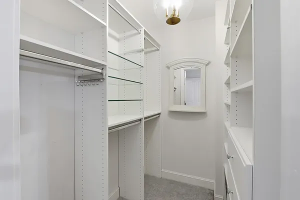 a view of walk in closet