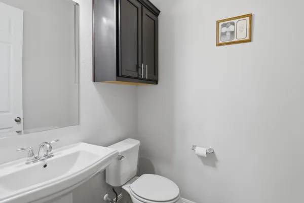 a utility room with a sink