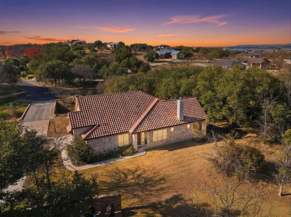 a aerial view of a house