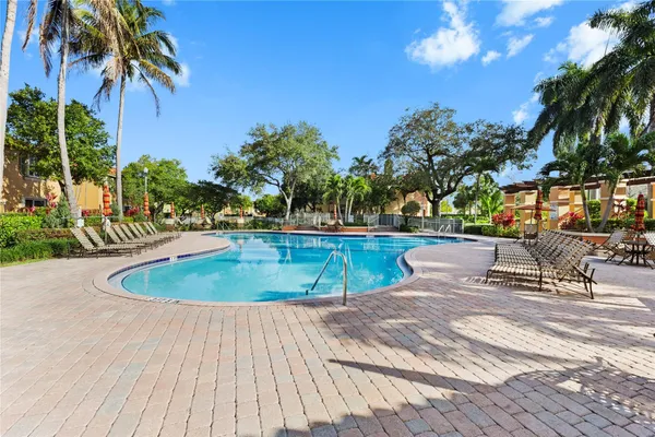 a view of outdoor space with seating